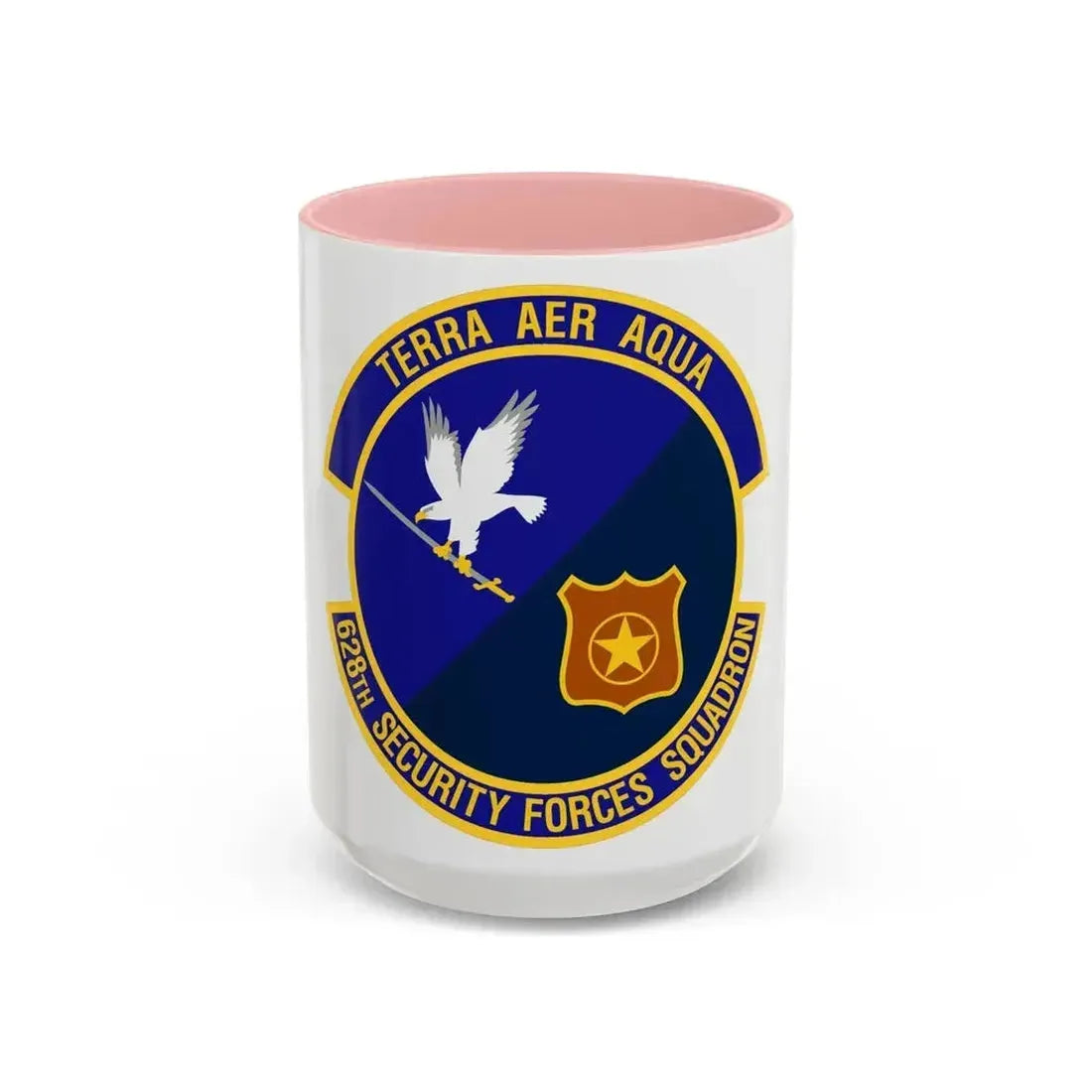 628th Security Forces Squadron (U.S. Air Force) Accent Coffee Mug 15oz Pink - Go Mug Yourself