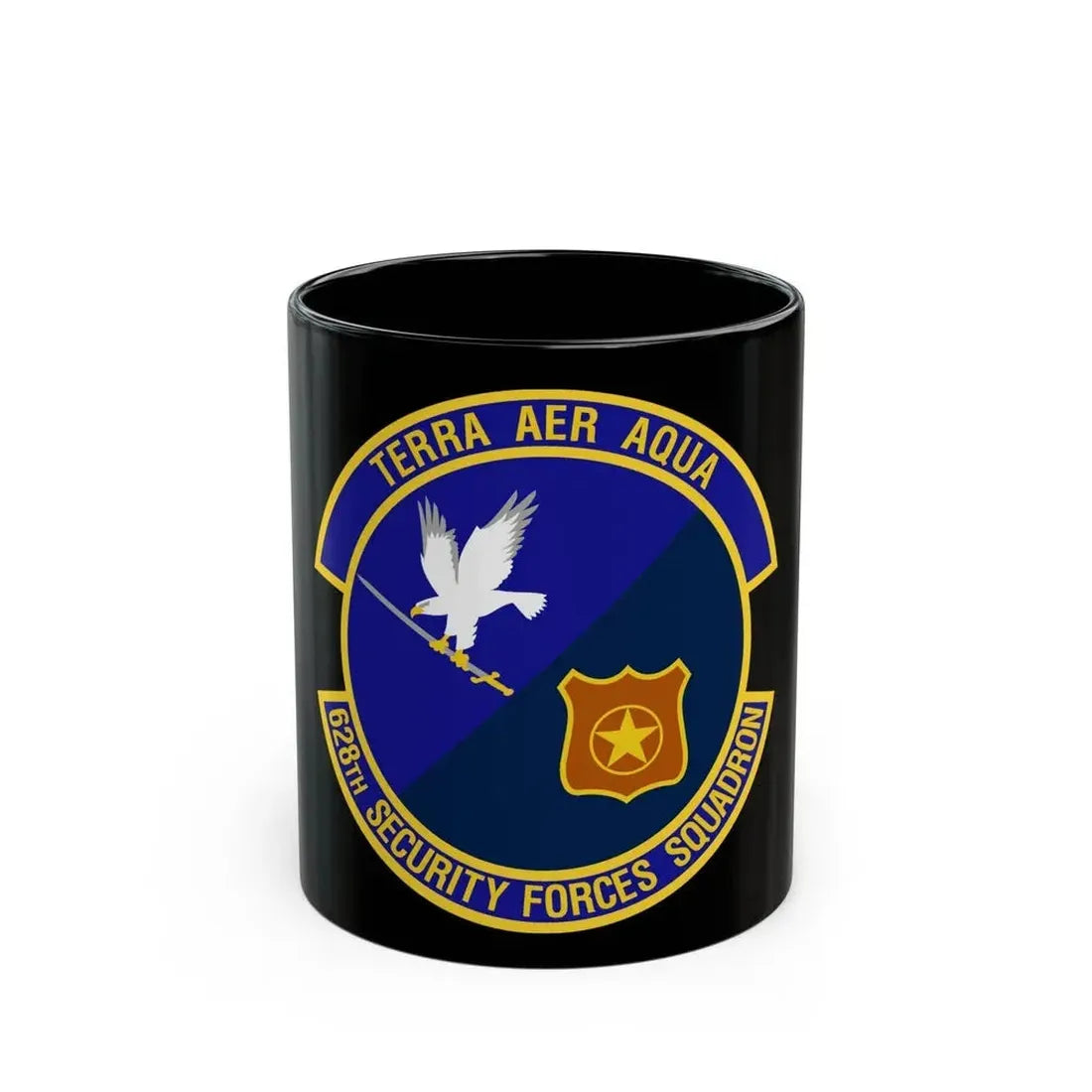 628th Security Forces Squadron (U.S. Air Force) Black Coffee Mug 11oz - Go Mug Yourself