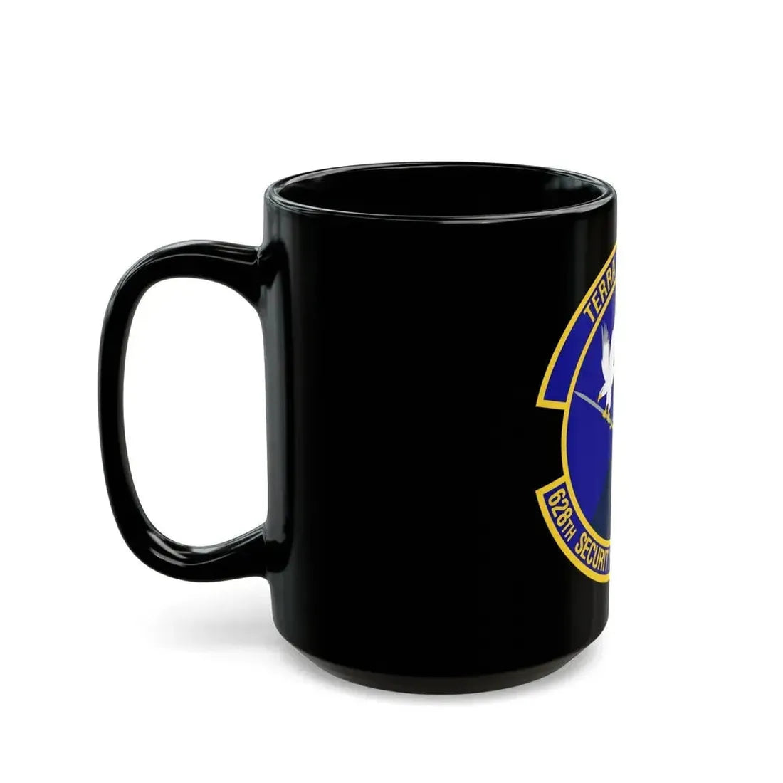 628th Security Forces Squadron (U.S. Air Force) Black Coffee Mug - Go Mug Yourself
