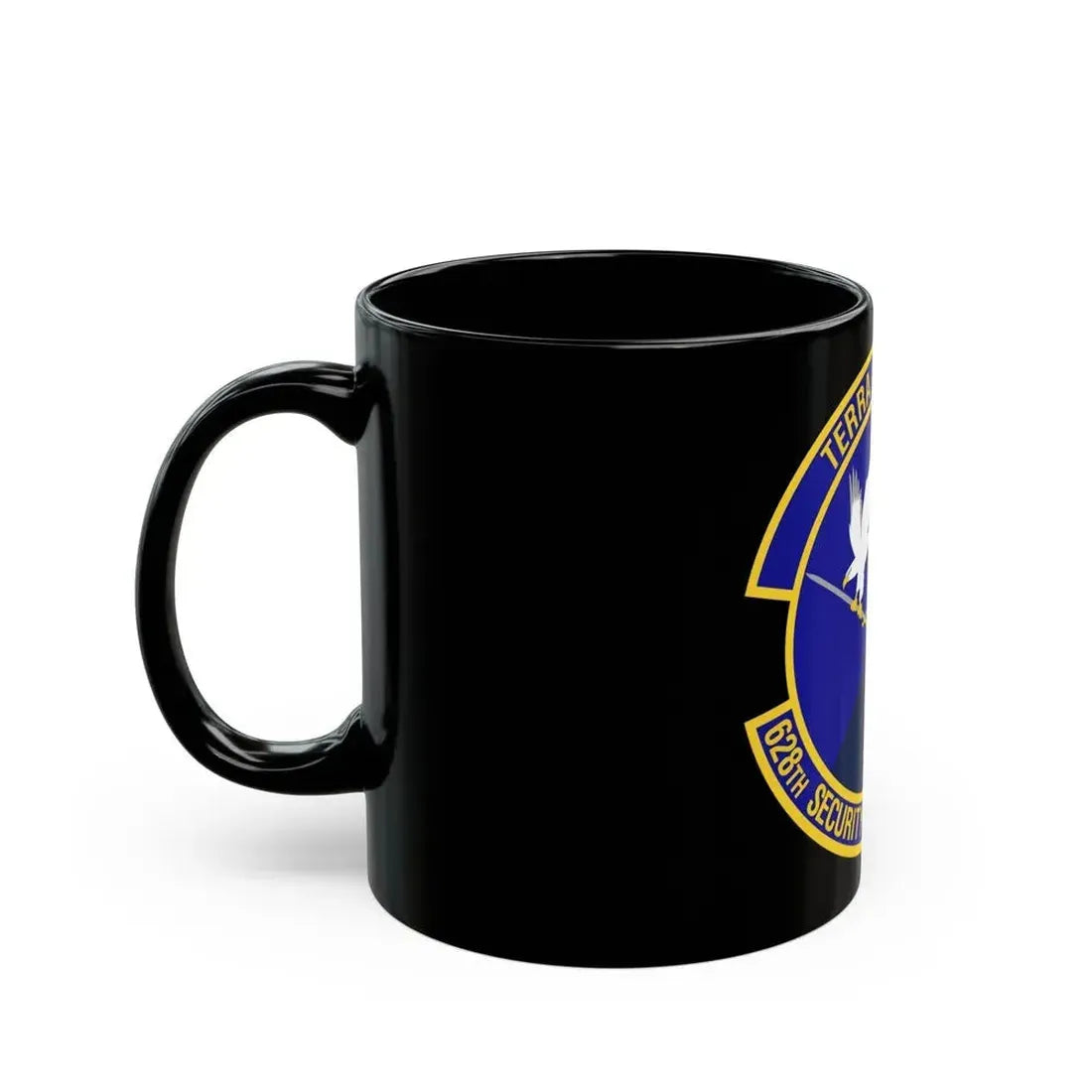 628th Security Forces Squadron (U.S. Air Force) Black Coffee Mug - Go Mug Yourself