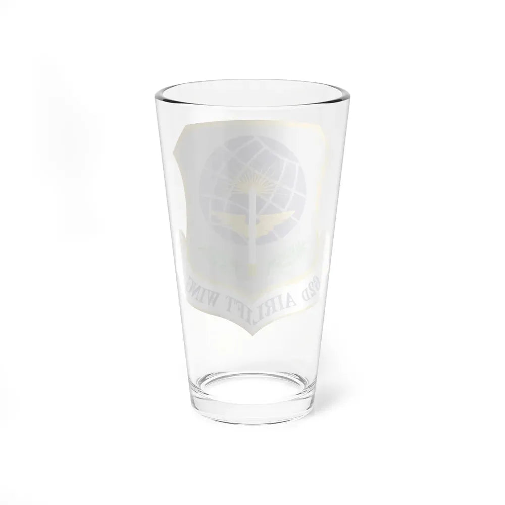 62d Airlift Wing (U.S. Air Force) Pint Glass 16oz - Go Mug Yourself