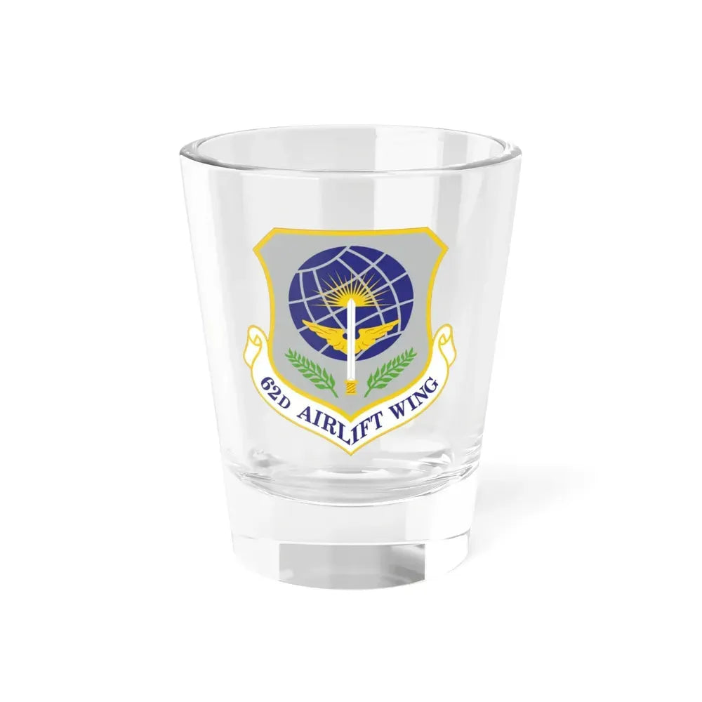 62d Airlift Wing (U.S. Air Force) Shot Glass 1.5oz 1.5oz - Go Mug Yourself