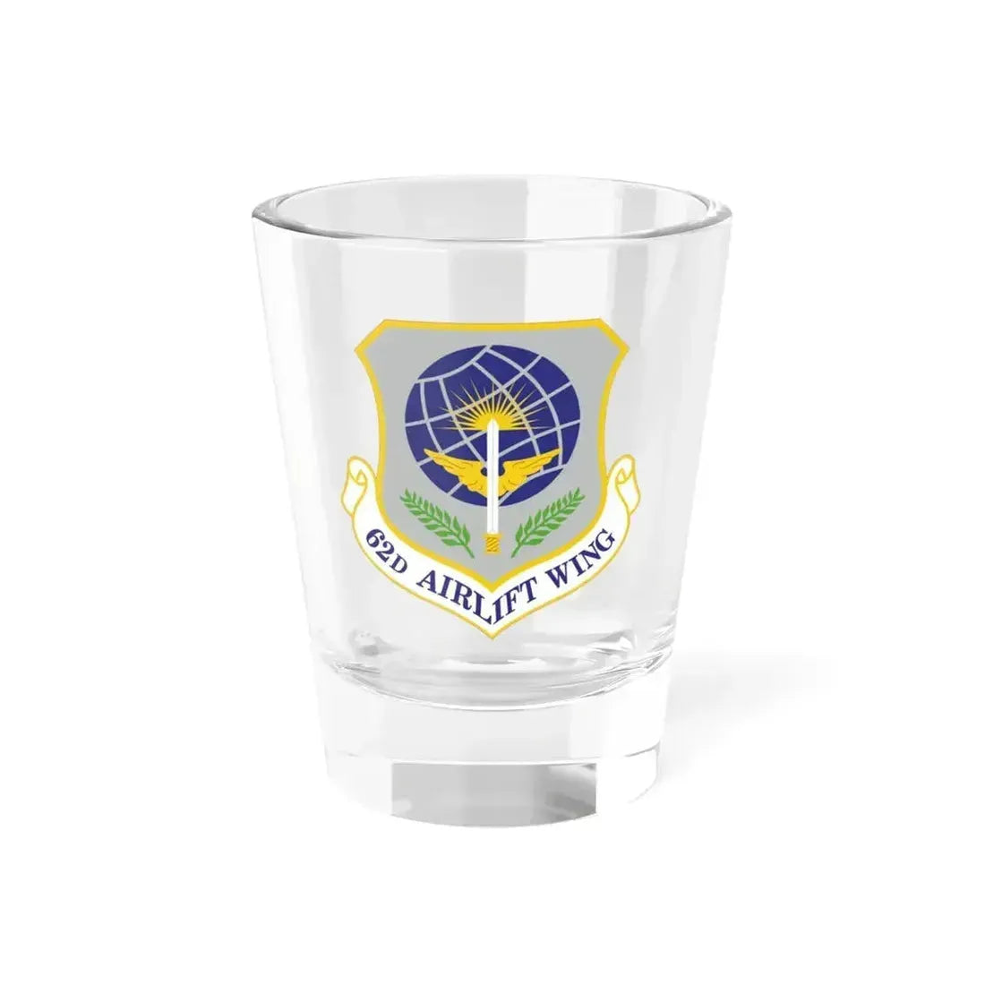 62d Airlift Wing (U.S. Air Force) Shot Glass 1.5oz 1.5oz - Go Mug Yourself
