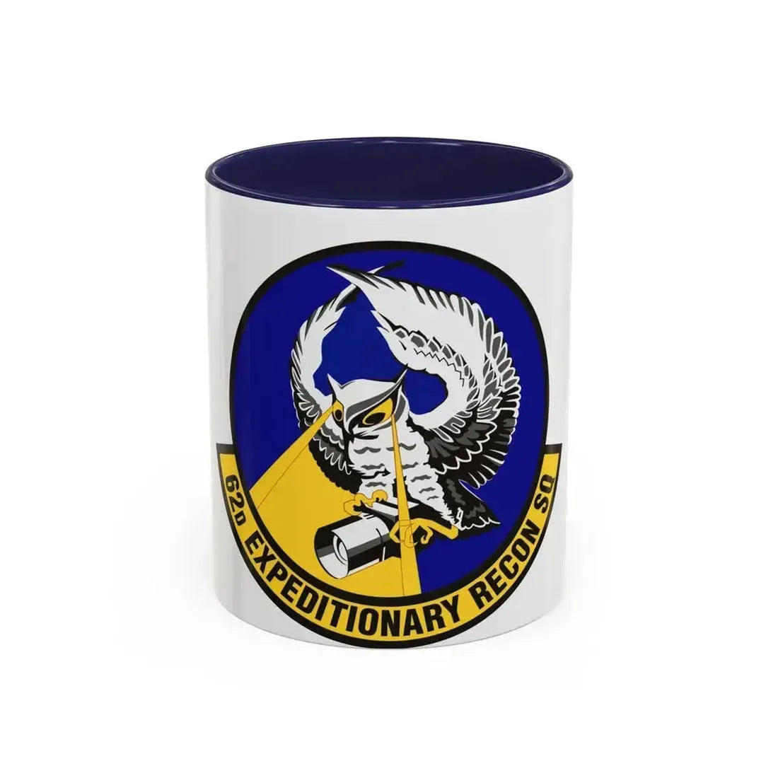 62d Expeditionary Reconnaissance Squadron (U.S. Air Force) Accent Coffee Mug 11oz Navy - Go Mug Yourself