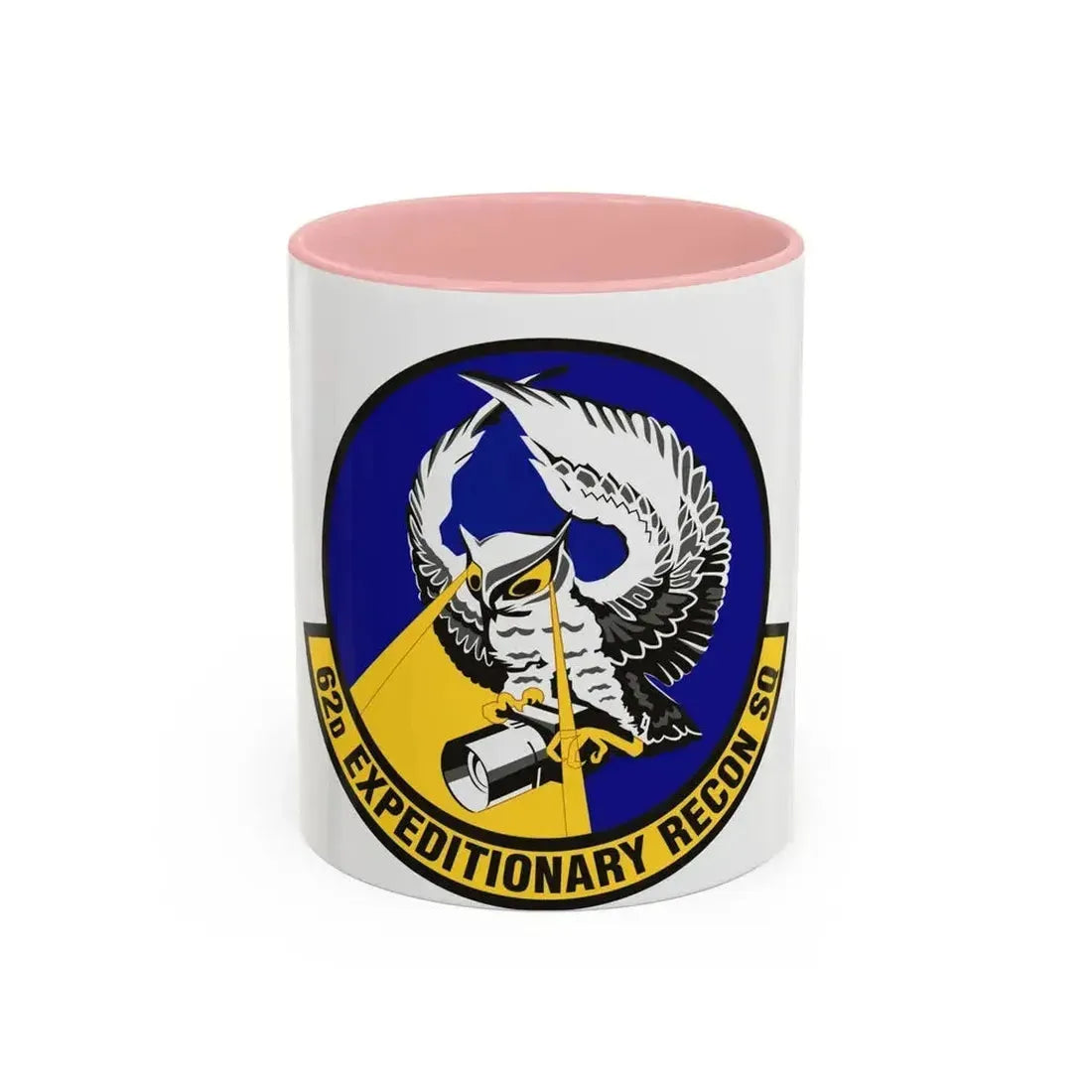 62d Expeditionary Reconnaissance Squadron (U.S. Air Force) Accent Coffee Mug 11oz Pink - Go Mug Yourself