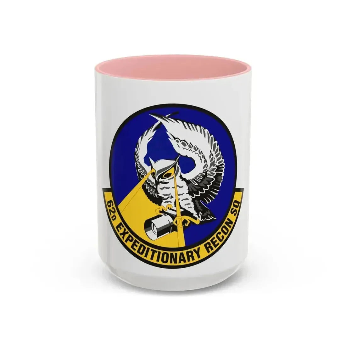 62d Expeditionary Reconnaissance Squadron (U.S. Air Force) Accent Coffee Mug 15oz Pink - Go Mug Yourself