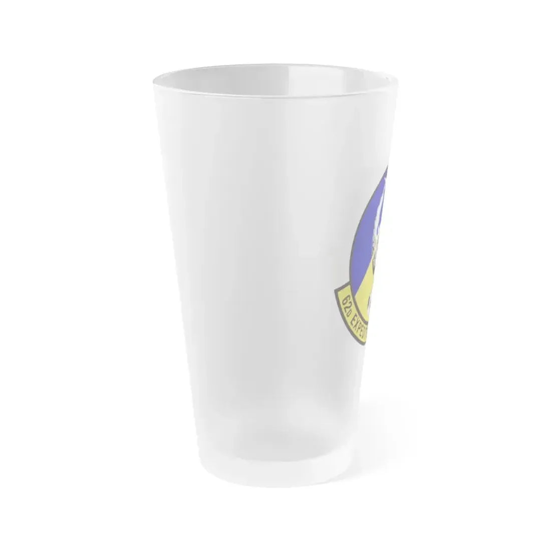 62d Expeditionary Reconnaissance Squadron (U.S. Air Force) Frosted Pint Glass 16oz - Go Mug Yourself