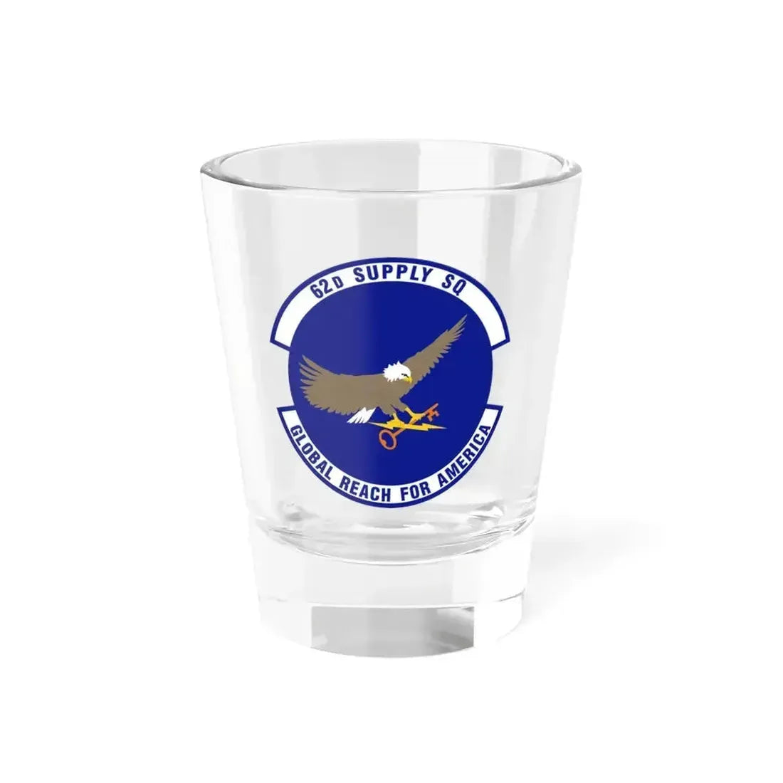 62d Supply Squadron (U.S. Air Force) Shot Glass 1.5oz 1.5oz - Go Mug Yourself