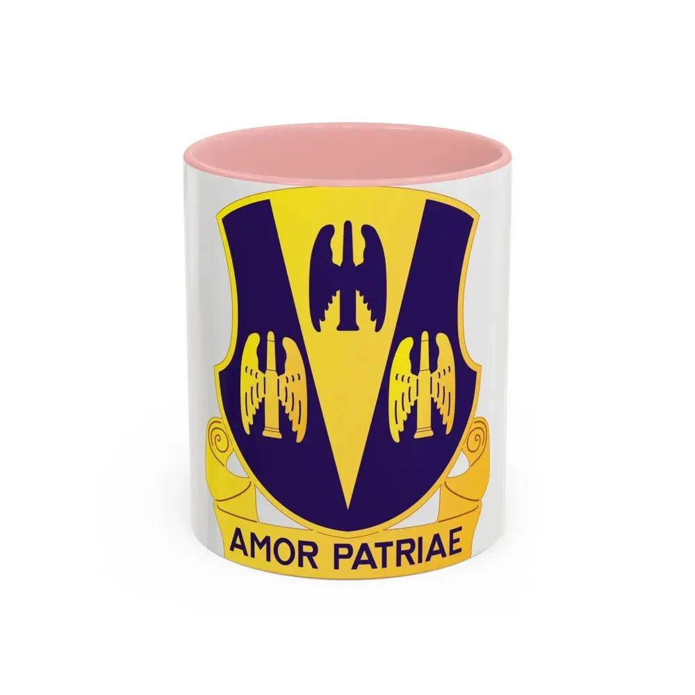 63 Antiaircraft Artillery Battalion (U.S. Army) Accent Coffee Mug 11oz Pink - Go Mug Yourself