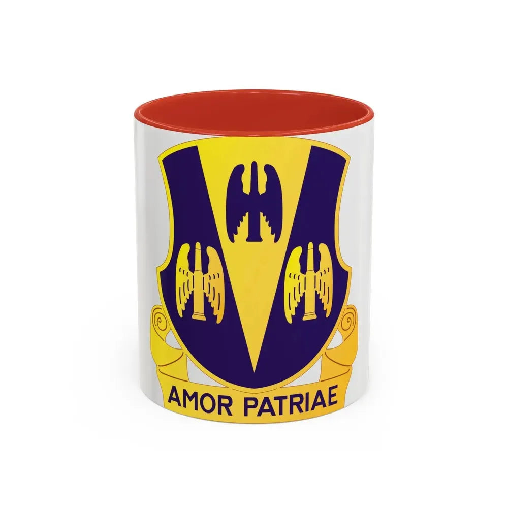 63 Antiaircraft Artillery Battalion (U.S. Army) Accent Coffee Mug 11oz Red - Go Mug Yourself