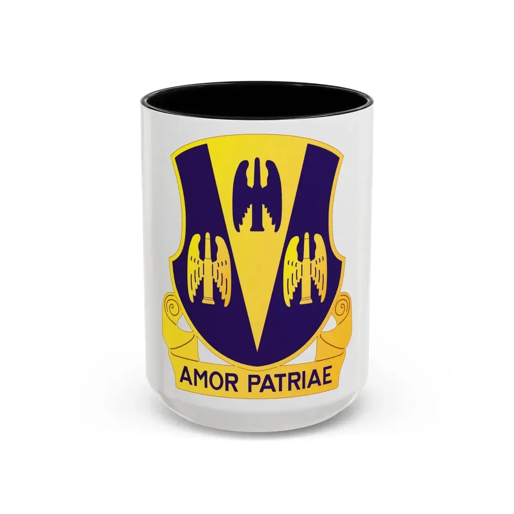 63 Antiaircraft Artillery Battalion (U.S. Army) Accent Coffee Mug 15oz Black - Go Mug Yourself