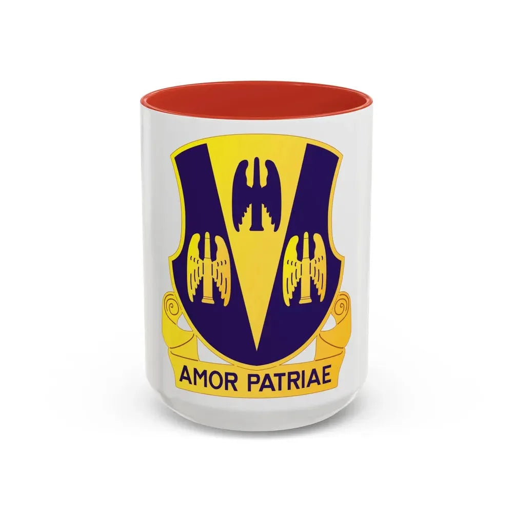 63 Antiaircraft Artillery Battalion (U.S. Army) Accent Coffee Mug 15oz Red - Go Mug Yourself