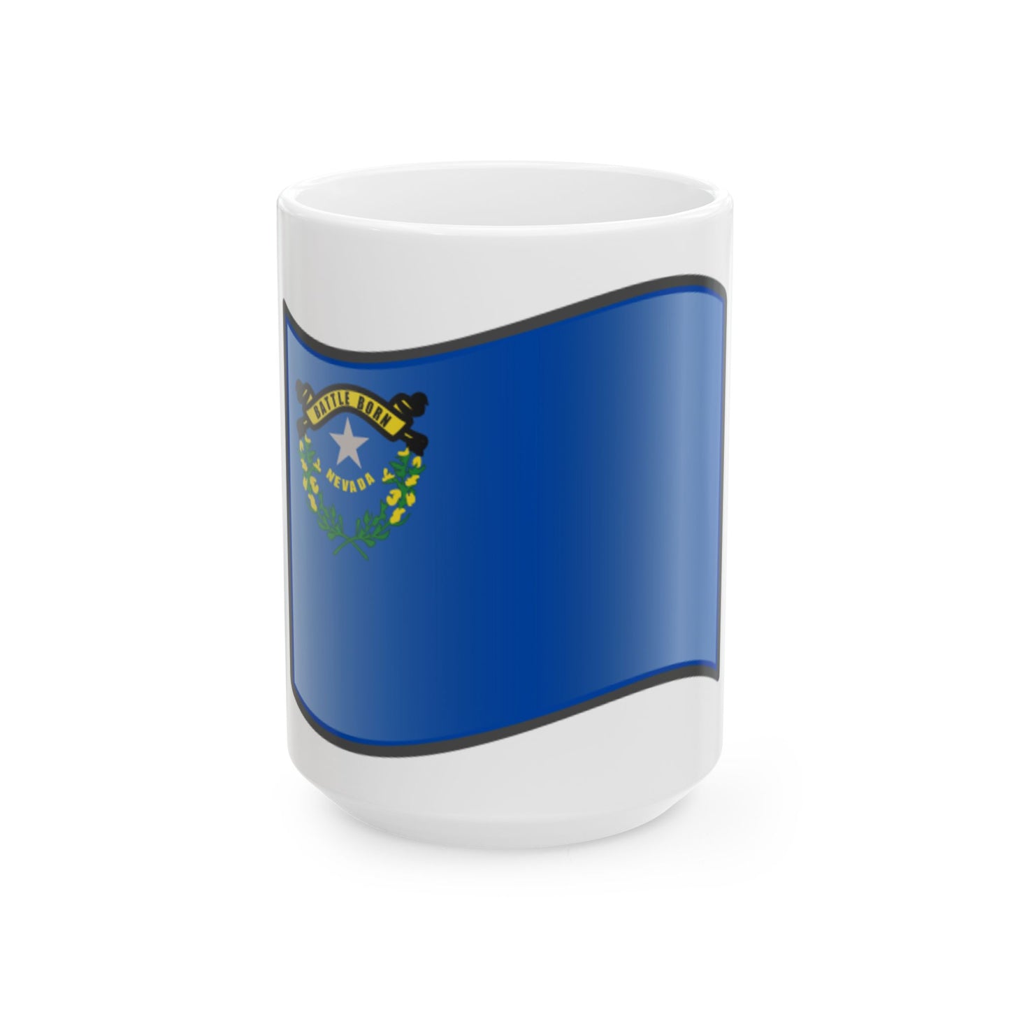 Nuvola Nevada flag (United States) White Coffee Mug