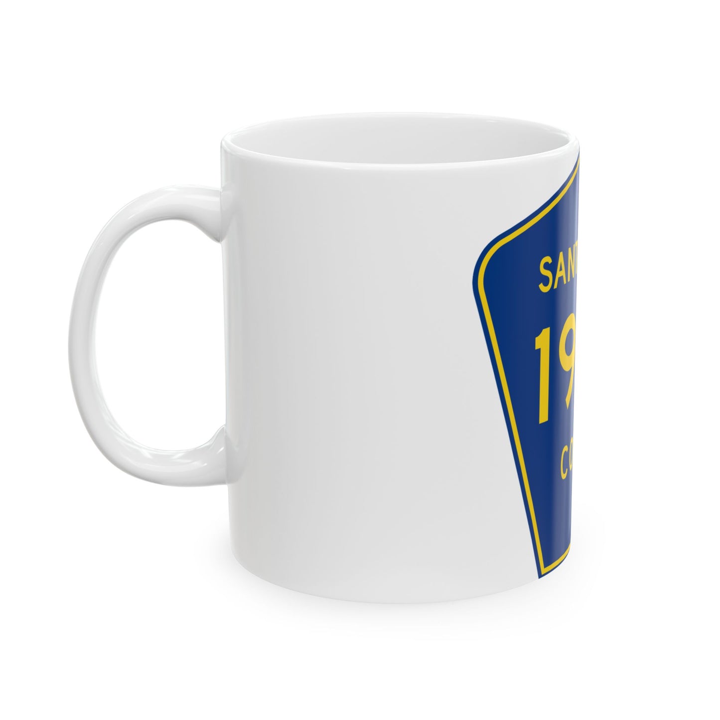 Santa Rosa County 197A (Florida) (Road Sign) White Coffee Mug
