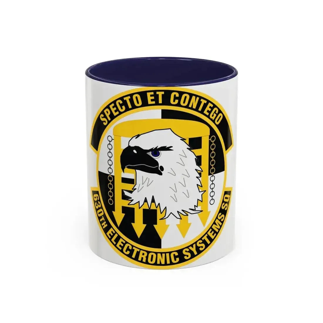 630th Electronic Systems Squadron (U.S. Air Force) Accent Coffee Mug 11oz Navy - Go Mug Yourself