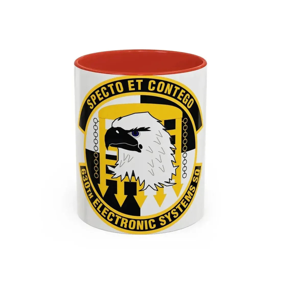 630th Electronic Systems Squadron (U.S. Air Force) Accent Coffee Mug 11oz Red - Go Mug Yourself