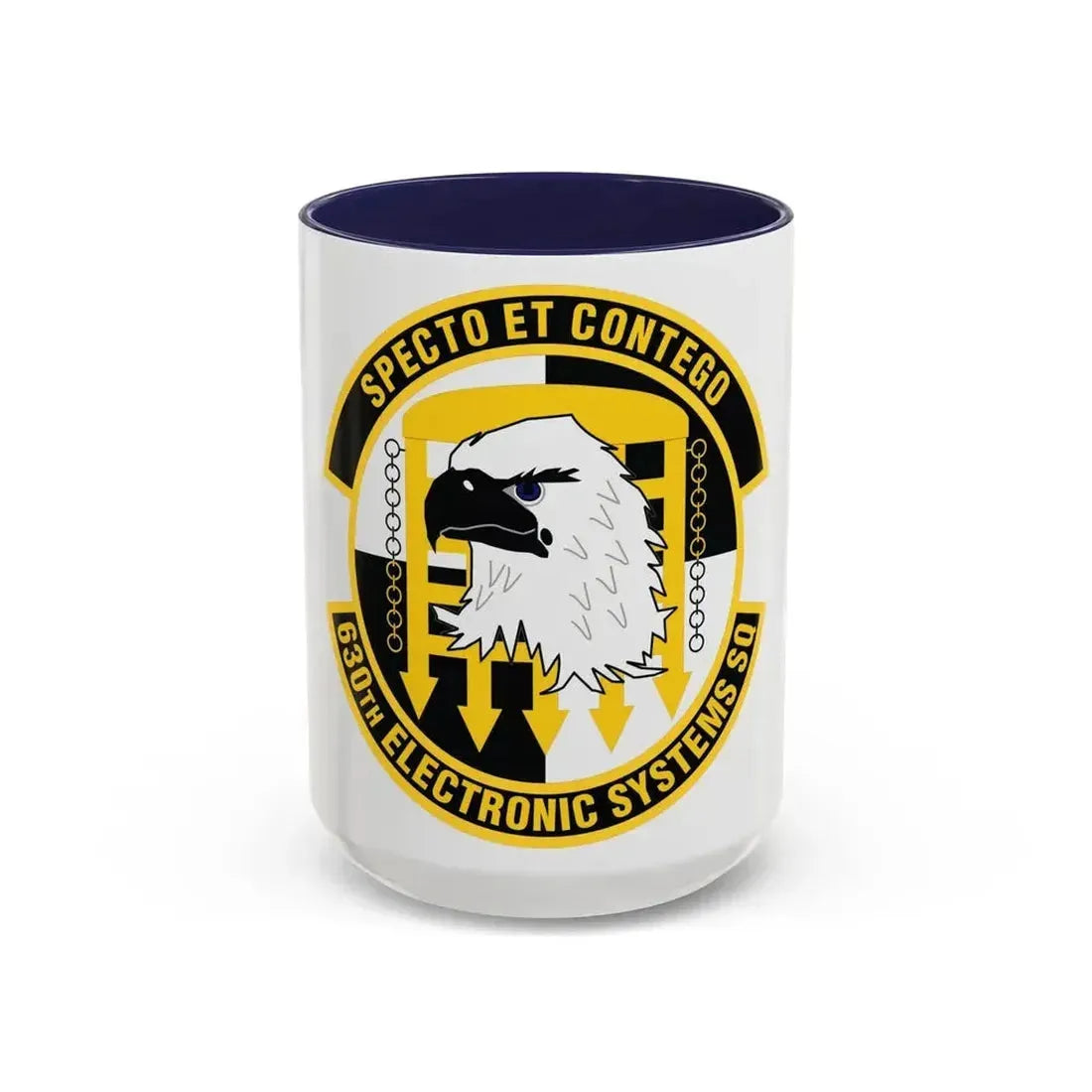 630th Electronic Systems Squadron (U.S. Air Force) Accent Coffee Mug 15oz Navy - Go Mug Yourself