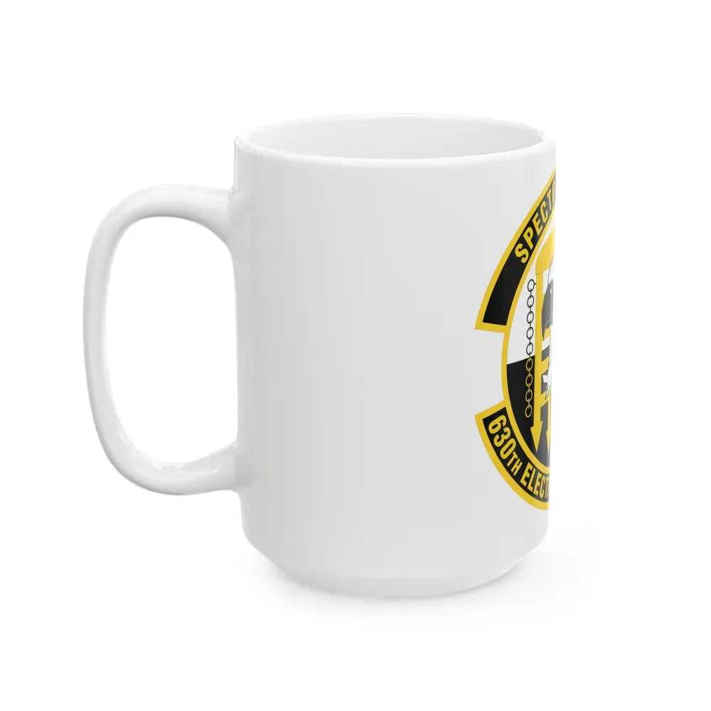 630th Electronic Systems Squadron (U.S. Air Force) White Coffee Mug - Go Mug Yourself