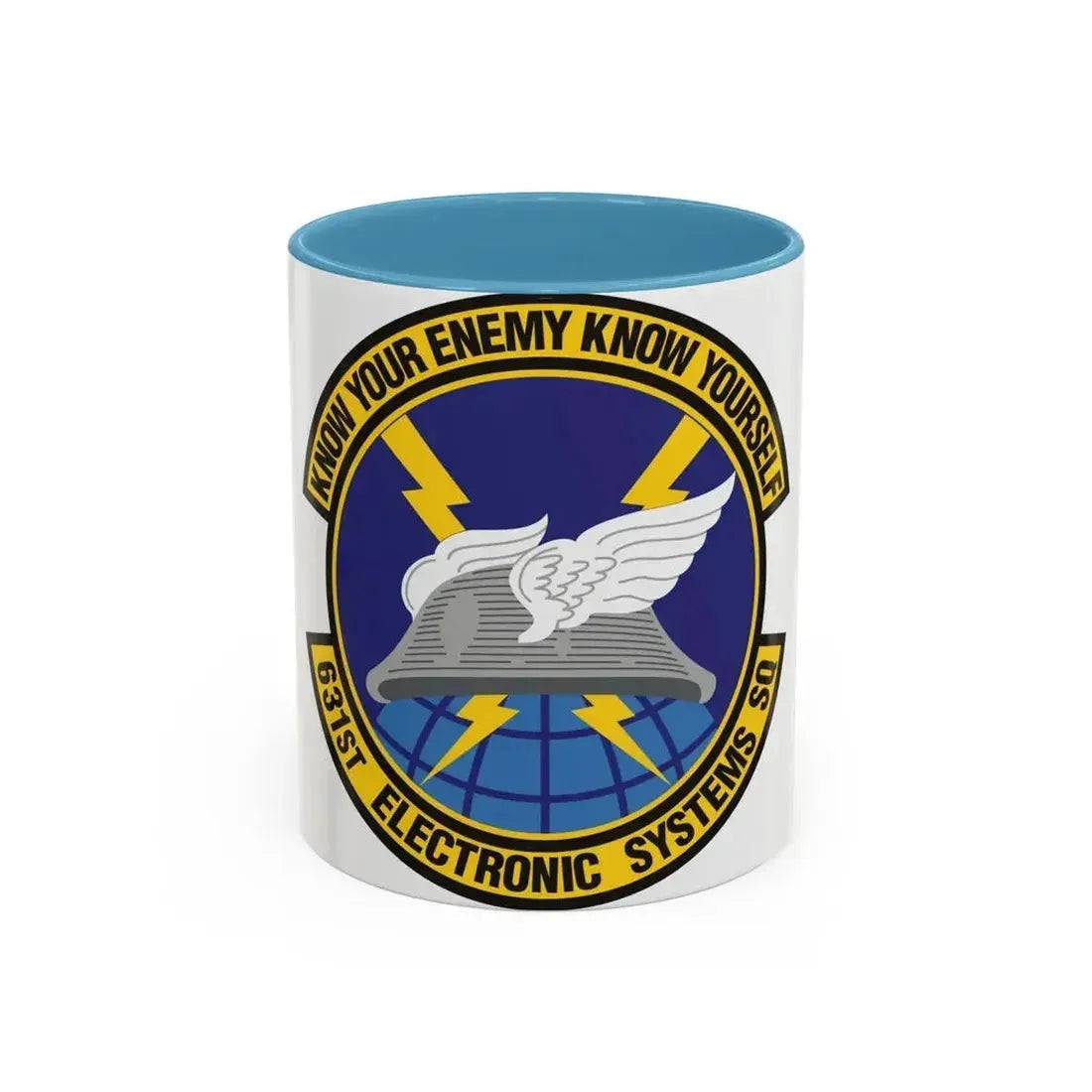 631st Electronic Systems Squadron (U.S. Air Force) Accent Coffee Mug 11oz Light Blue - Go Mug Yourself