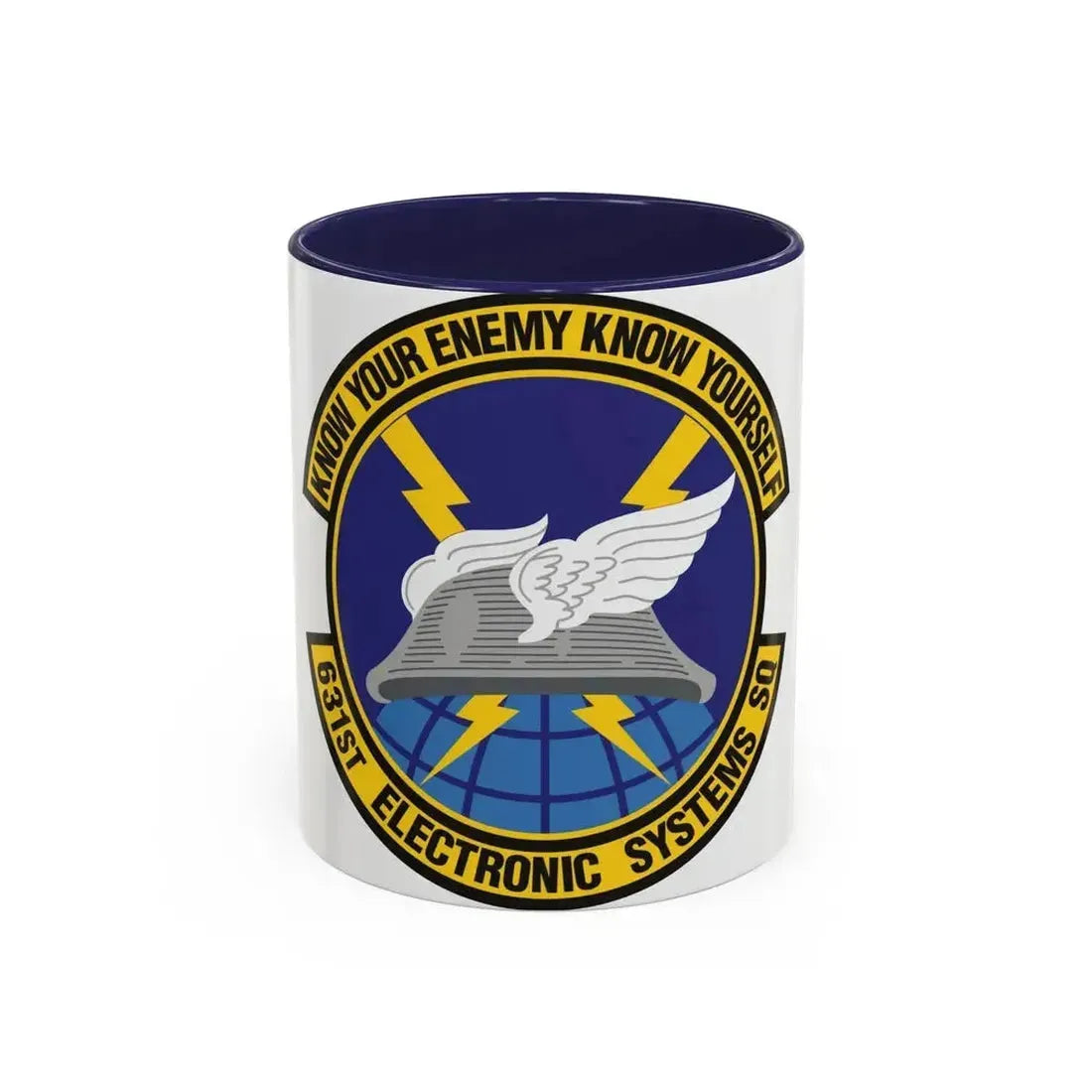 631st Electronic Systems Squadron (U.S. Air Force) Accent Coffee Mug 11oz Navy - Go Mug Yourself