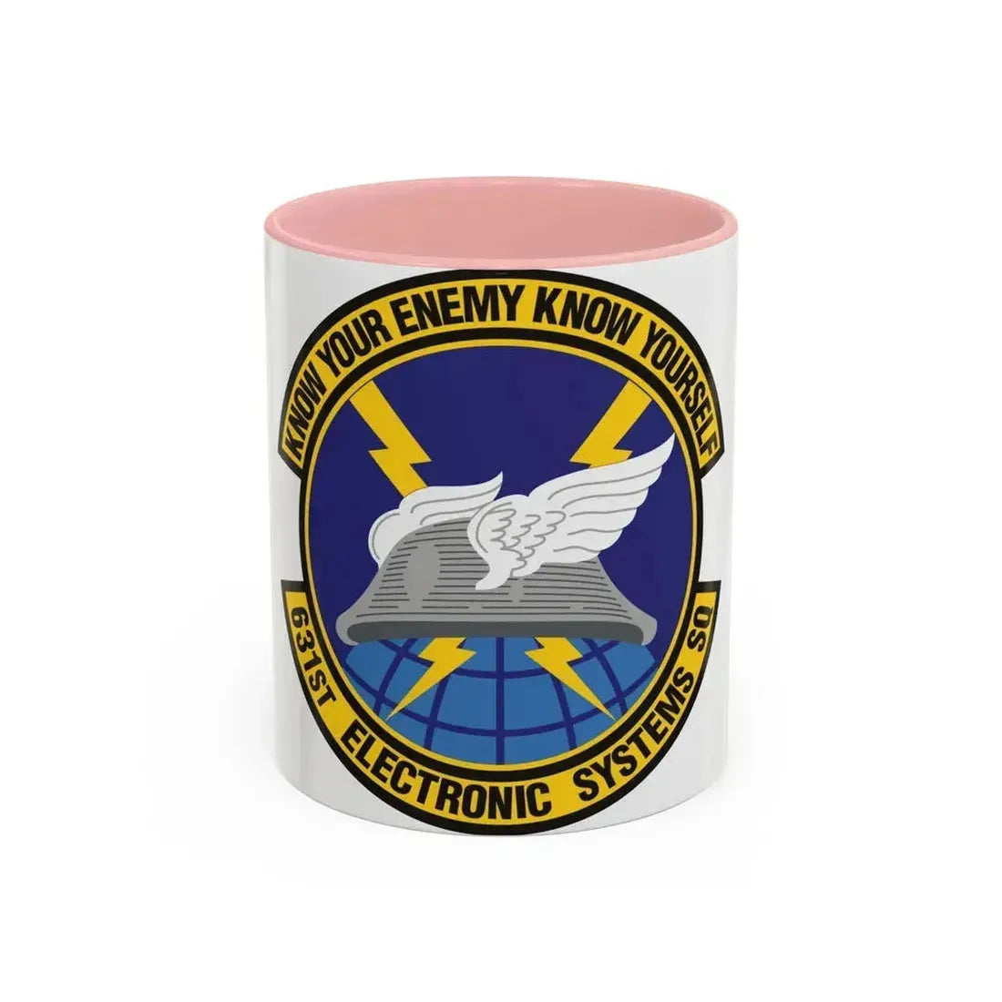 631st Electronic Systems Squadron (U.S. Air Force) Accent Coffee Mug 11oz Pink - Go Mug Yourself