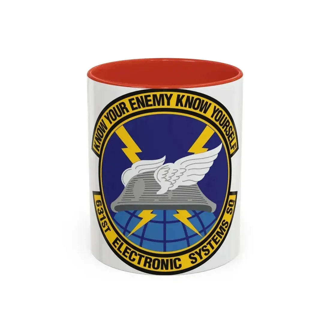 631st Electronic Systems Squadron (U.S. Air Force) Accent Coffee Mug 11oz Red - Go Mug Yourself