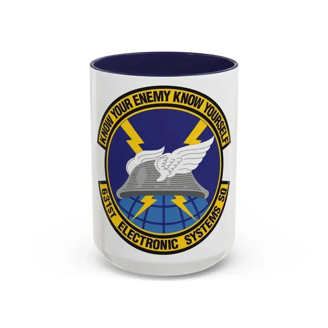 631st Electronic Systems Squadron (U.S. Air Force) Accent Coffee Mug 15oz Navy - Go Mug Yourself