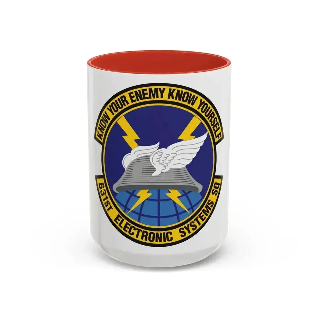 631st Electronic Systems Squadron (U.S. Air Force) Accent Coffee Mug 15oz Red - Go Mug Yourself