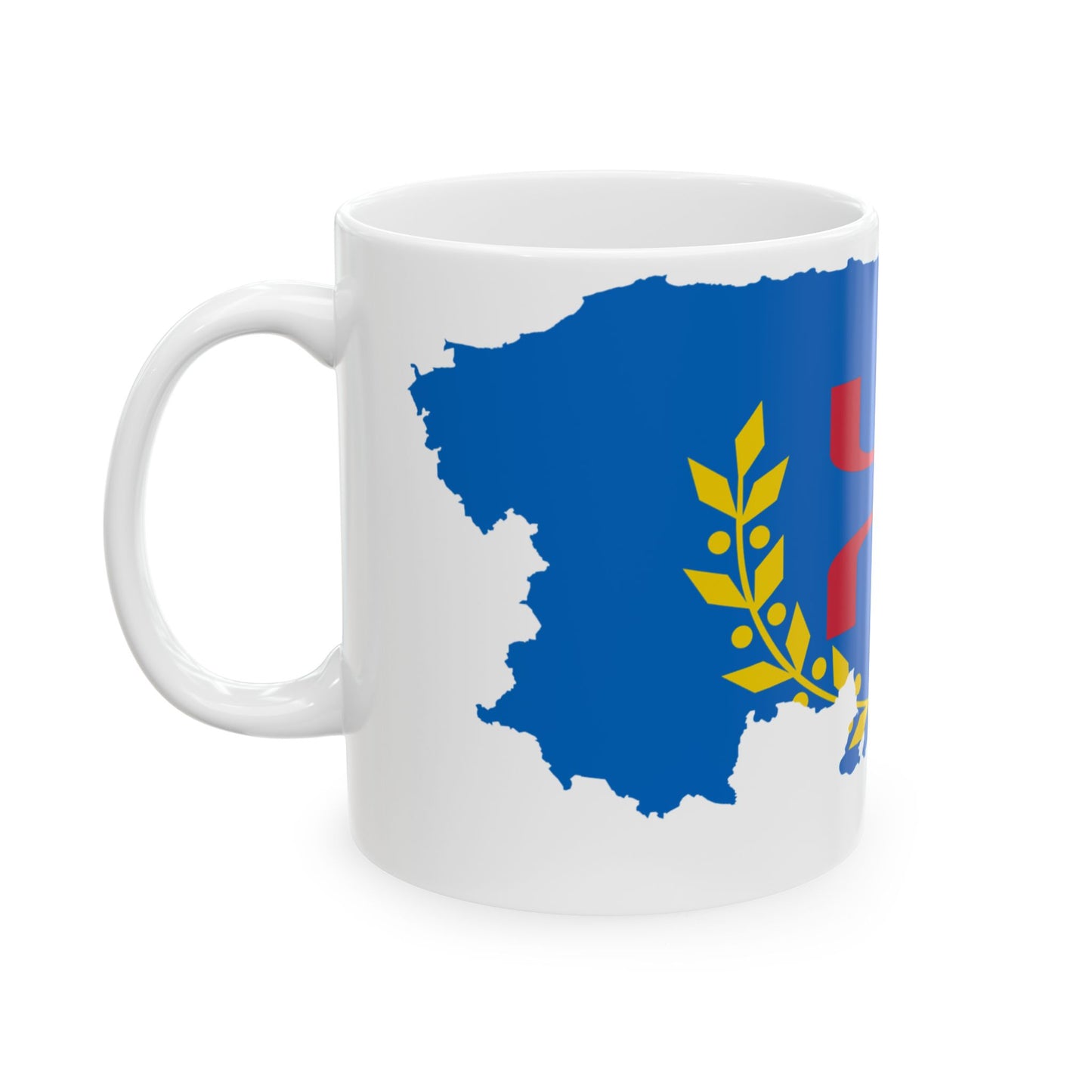 Flag map of MAK (Algeria) White Coffee Mug