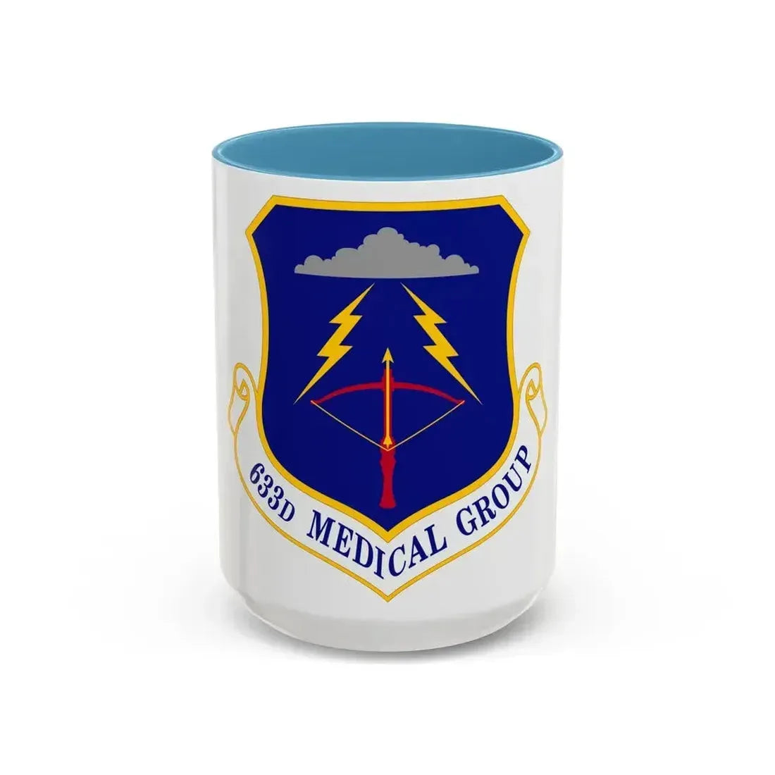 633 Medical Group ACC (U.S. Air Force) Accent Coffee Mug 15oz Light Blue - Go Mug Yourself