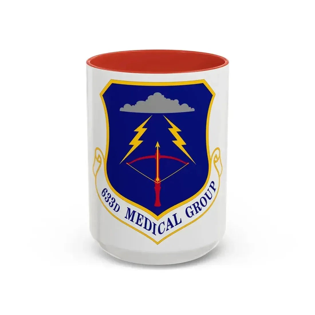 633 Medical Group ACC (U.S. Air Force) Accent Coffee Mug 15oz Red - Go Mug Yourself
