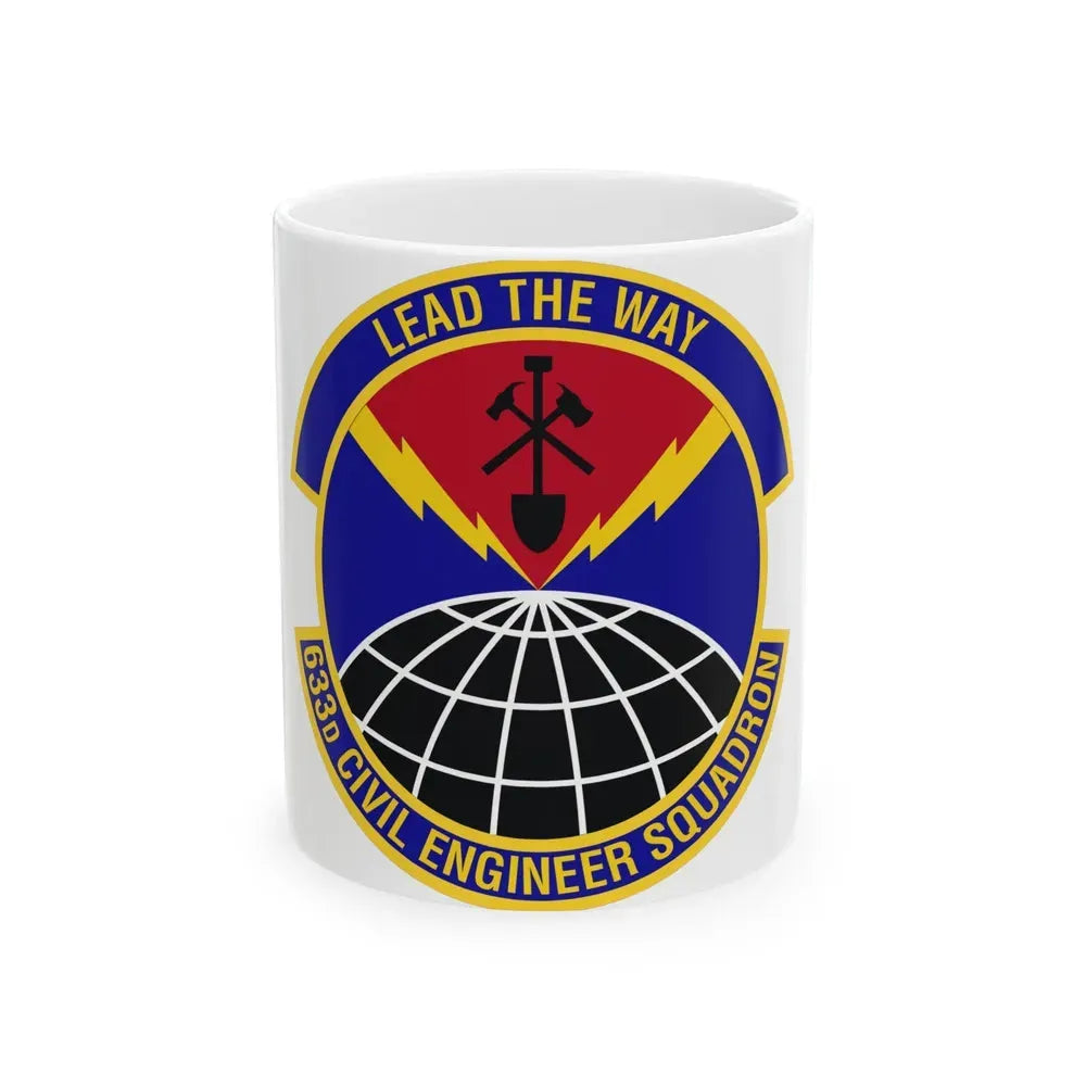 633d Civil Engineer Squadron (U.S. Air Force) White Coffee Mug 11oz - Go Mug Yourself