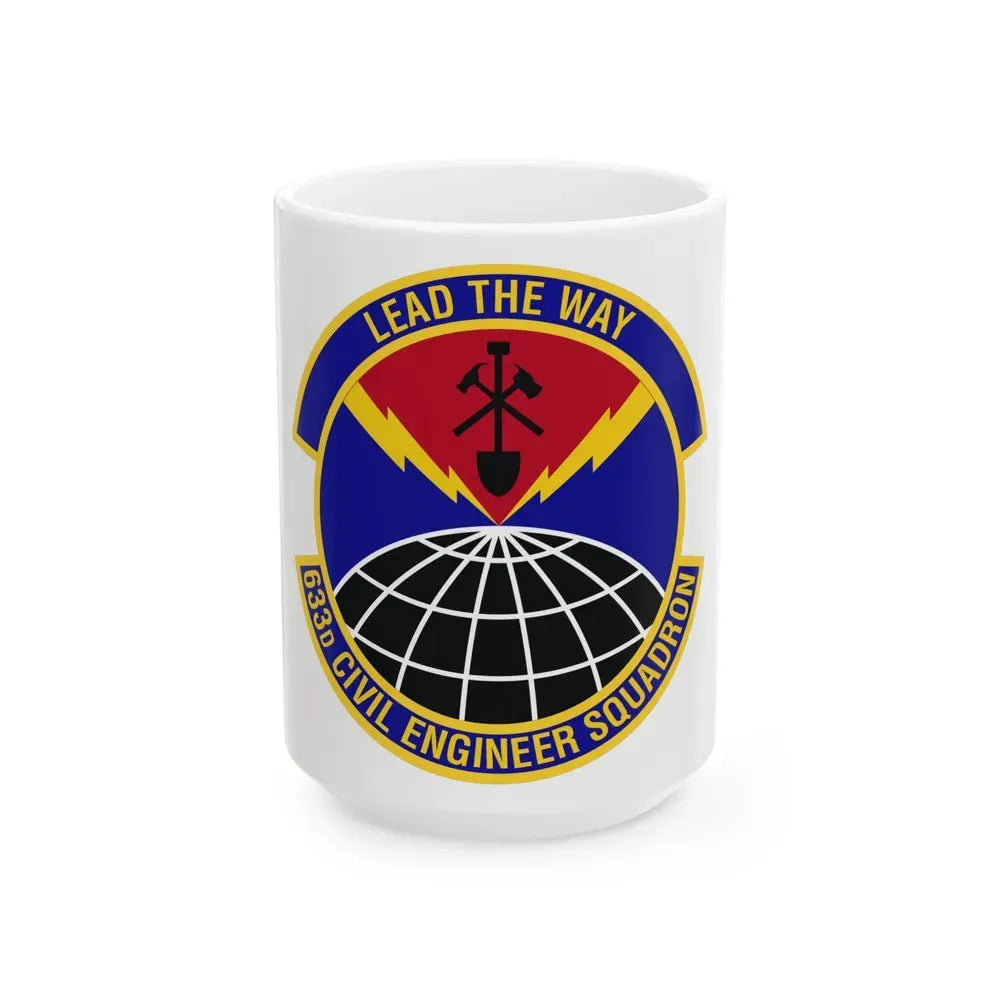 633d Civil Engineer Squadron (U.S. Air Force) White Coffee Mug 15oz - Go Mug Yourself