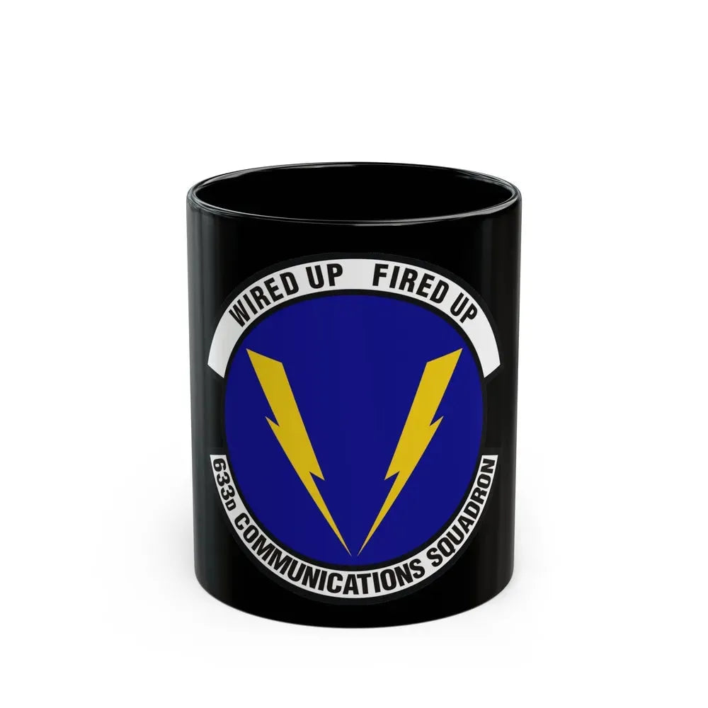 633d Communications Squadron (U.S. Air Force) Black Coffee Mug 11oz - Go Mug Yourself