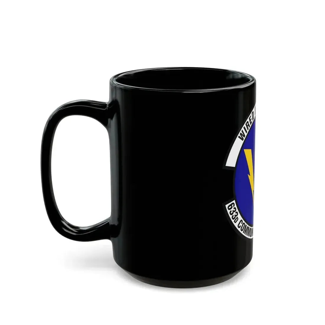 633d Communications Squadron (U.S. Air Force) Black Coffee Mug - Go Mug Yourself