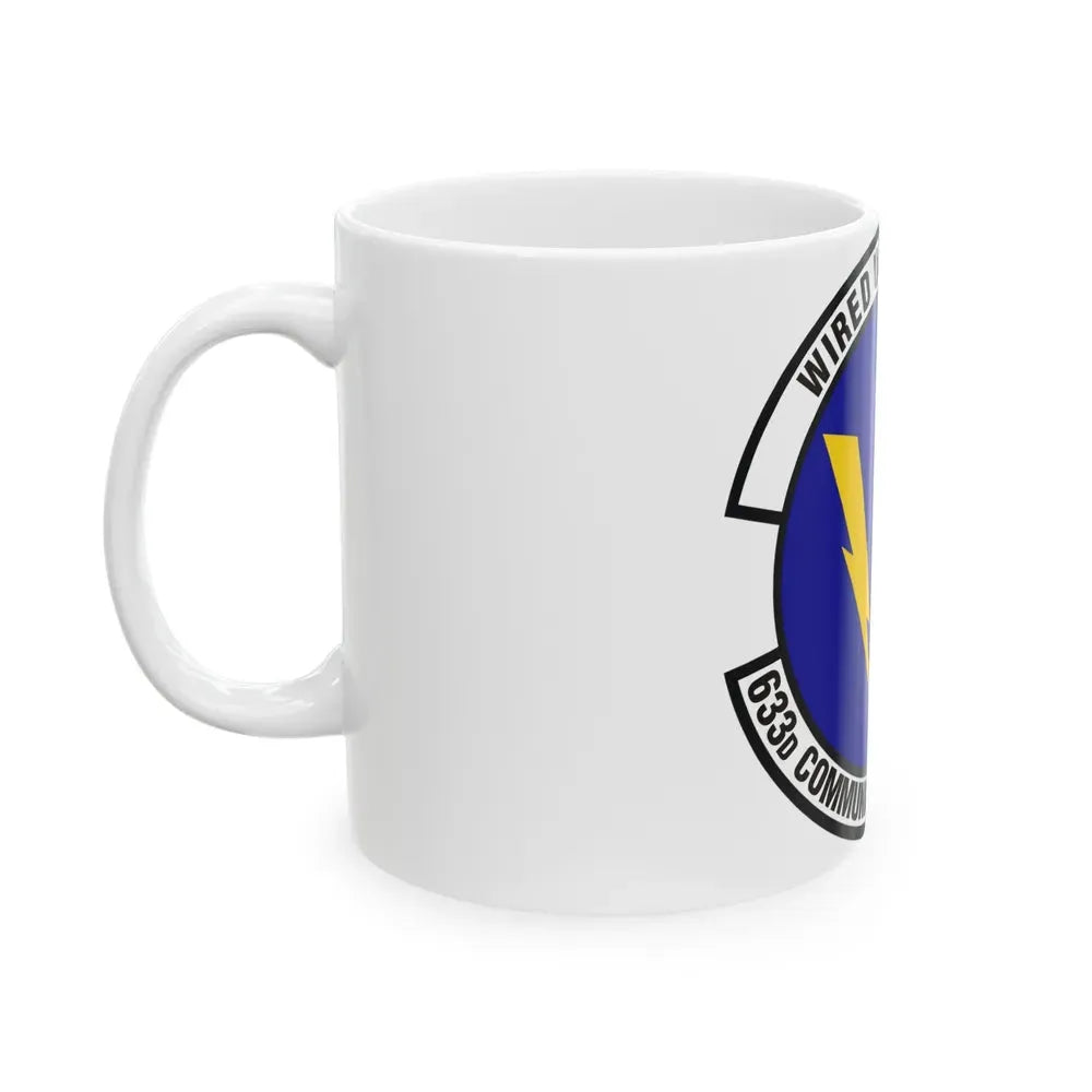 633d Communications Squadron (U.S. Air Force) White Coffee Mug - Go Mug Yourself
