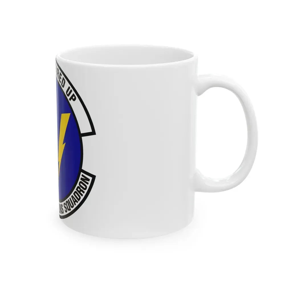 633d Communications Squadron (U.S. Air Force) White Coffee Mug - Go Mug Yourself