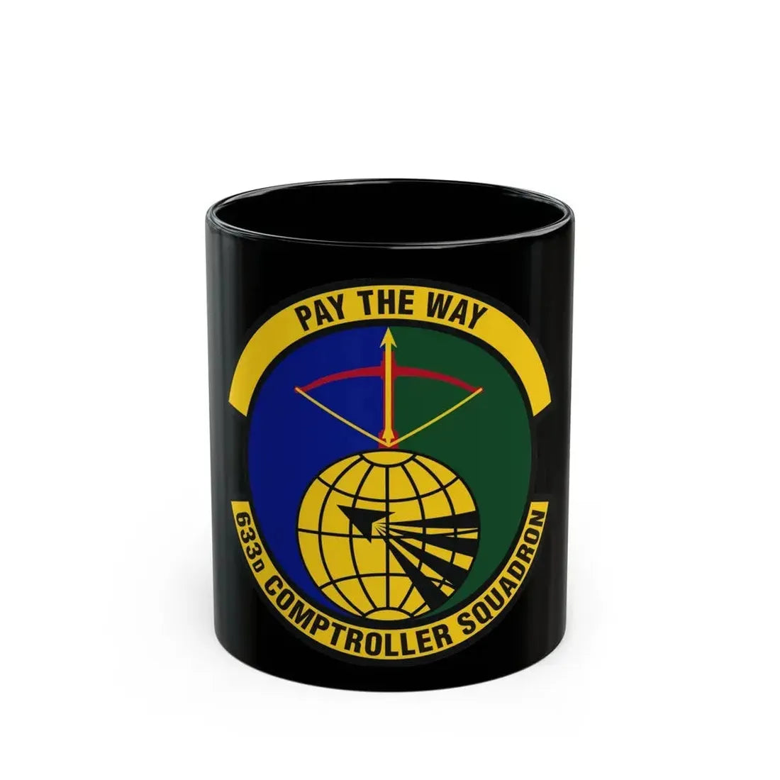 633d Comptroller Squadron (U.S. Air Force) Black Coffee Mug - Go Mug Yourself