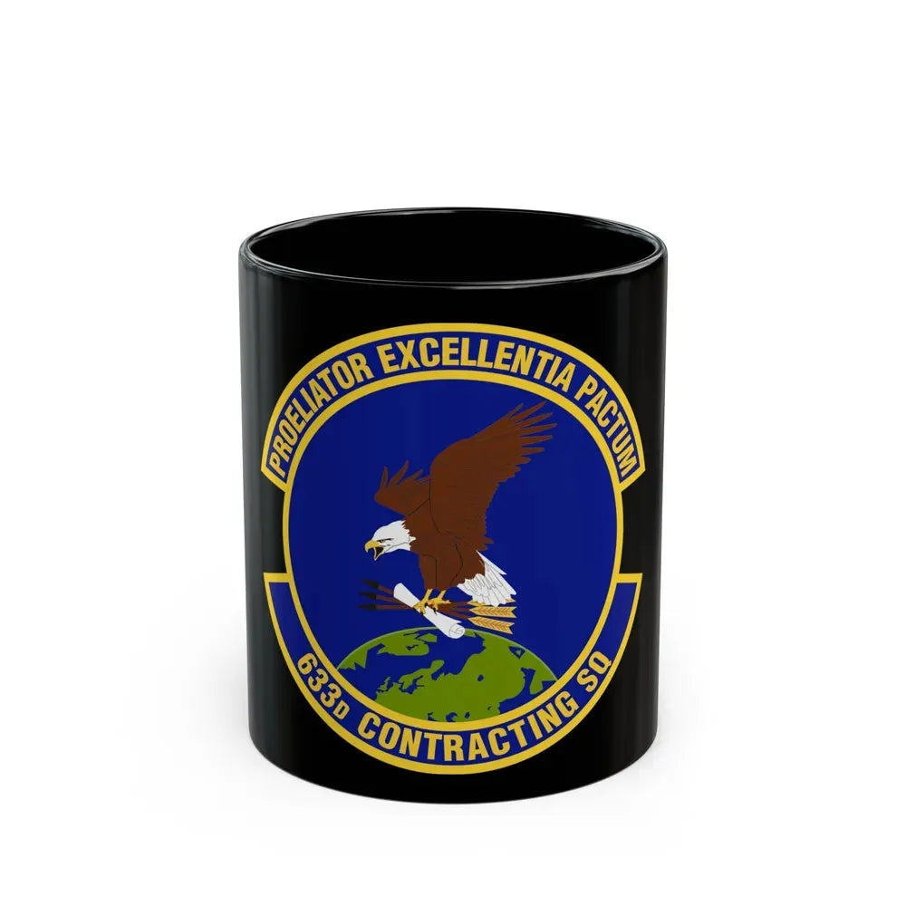633d Contracting Squadron (U.S. Air Force) Black Coffee Mug 11oz - Go Mug Yourself