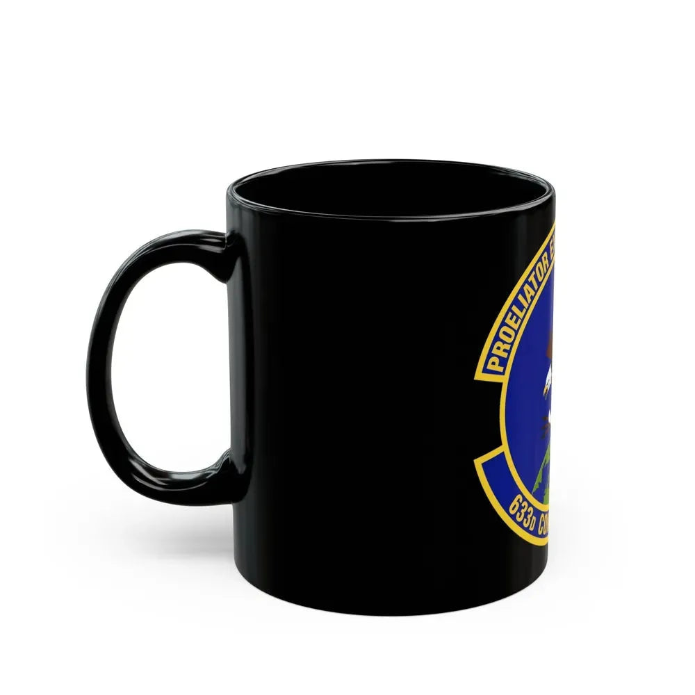633d Contracting Squadron (U.S. Air Force) Black Coffee Mug - Go Mug Yourself