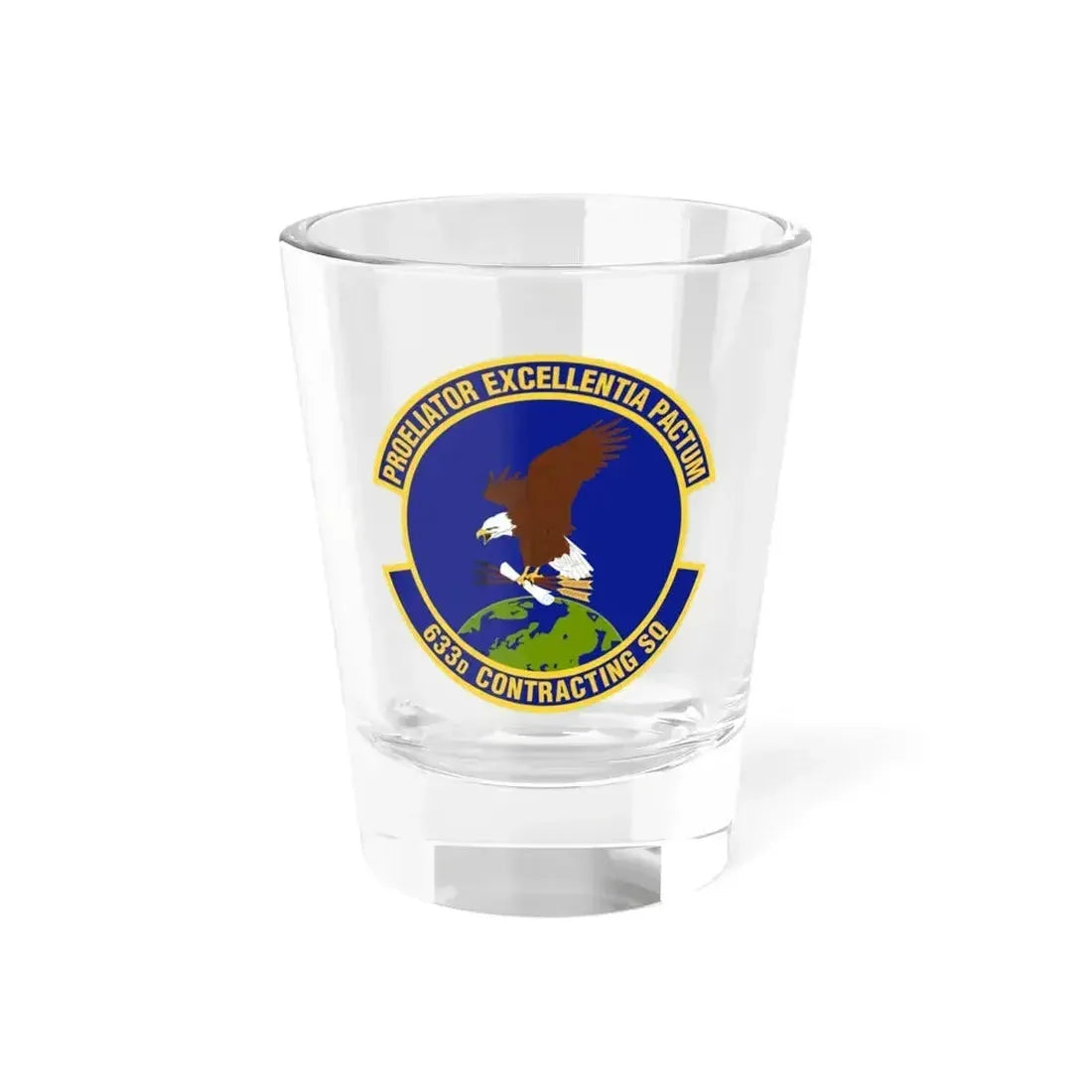 633d Contracting Squadron (U.S. Air Force) Shot Glass 1.5oz 1.5oz - Go Mug Yourself