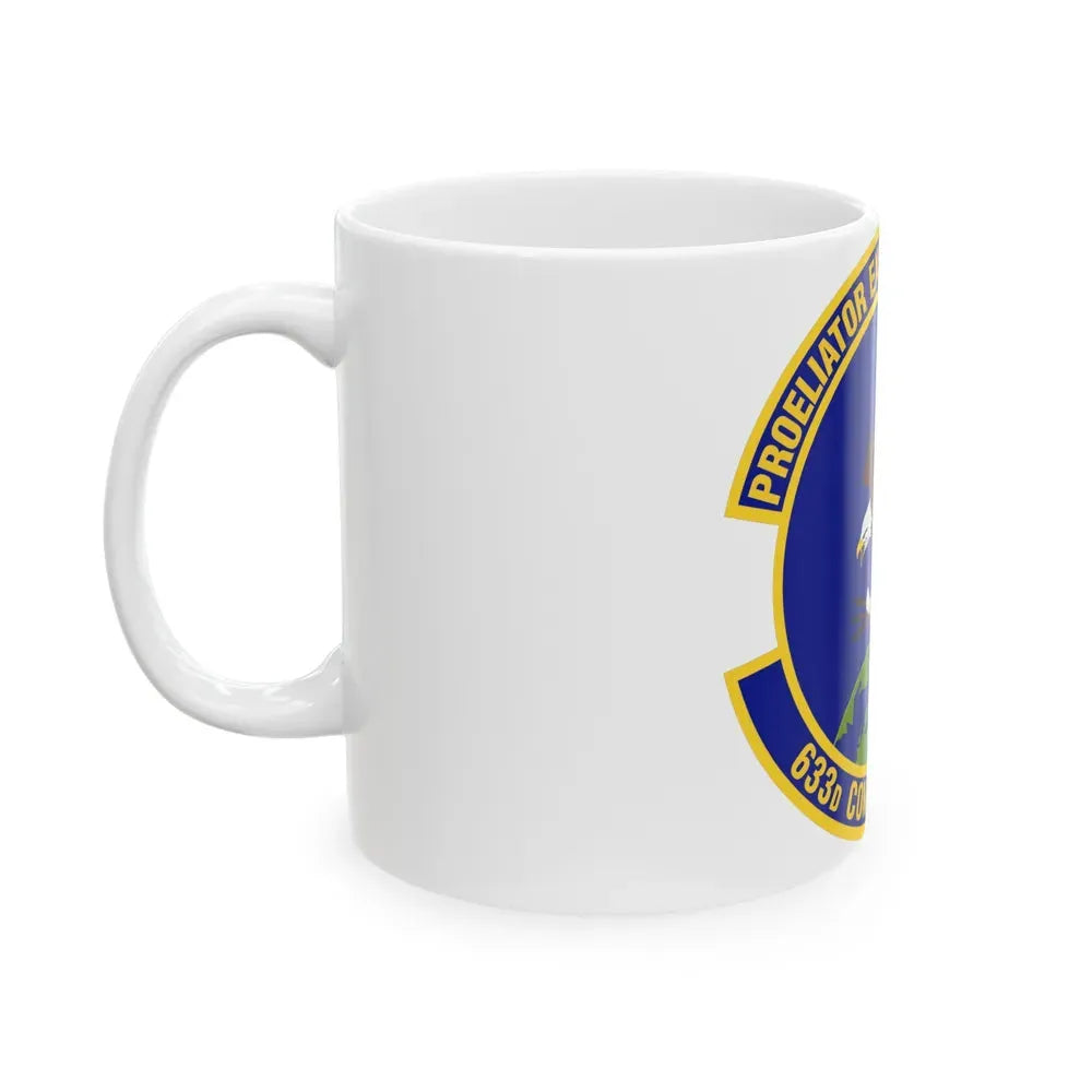 633d Contracting Squadron (U.S. Air Force) White Coffee Mug - Go Mug Yourself