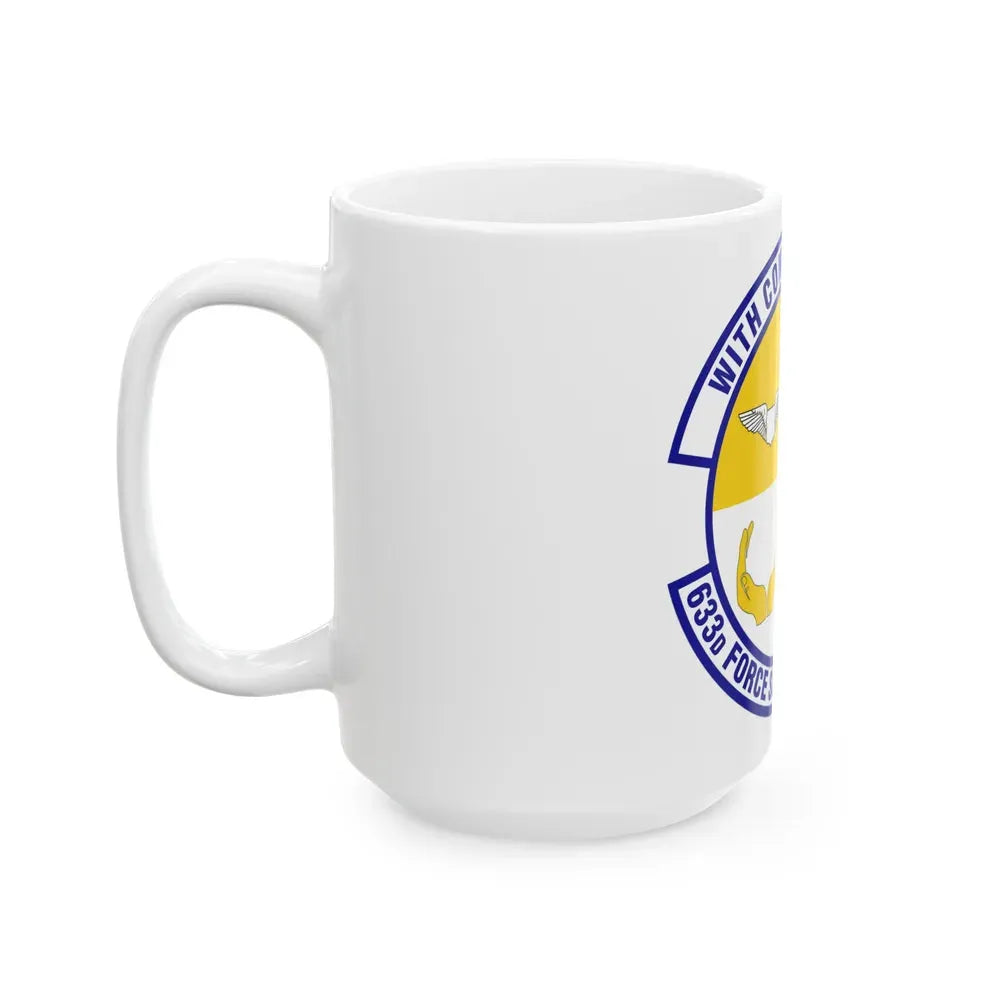 633d Force Support Squadron (U.S. Air Force) White Coffee Mug - Go Mug Yourself