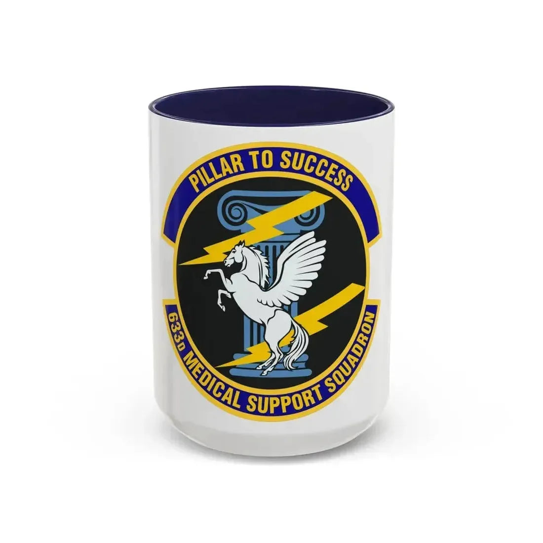 633d Medical Support Squadron (U.S. Air Force) Accent Coffee Mug 15oz Navy - Go Mug Yourself