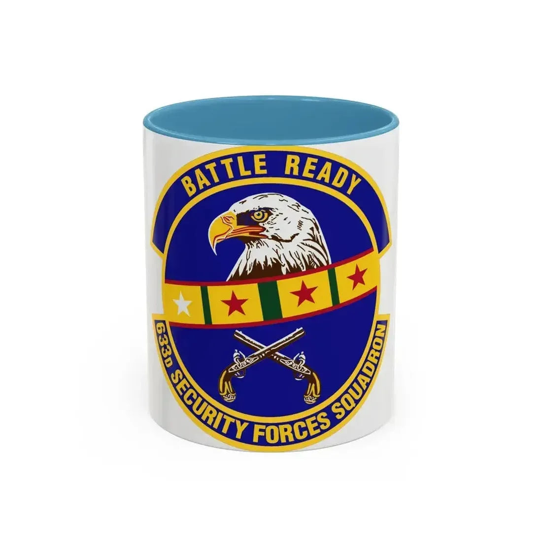 633d Security Forces Squadron (U.S. Air Force) Accent Coffee Mug 11oz Light Blue - Go Mug Yourself