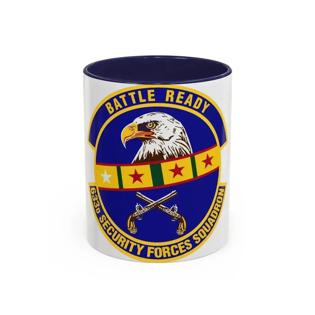 633d Security Forces Squadron (U.S. Air Force) Accent Coffee Mug 11oz Navy - Go Mug Yourself