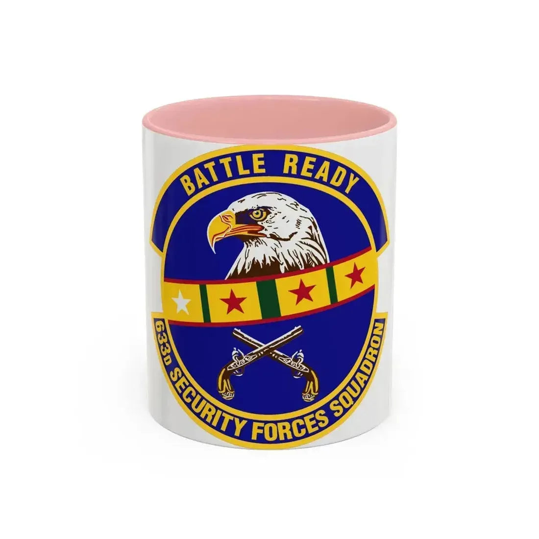 633d Security Forces Squadron (U.S. Air Force) Accent Coffee Mug 11oz Pink - Go Mug Yourself