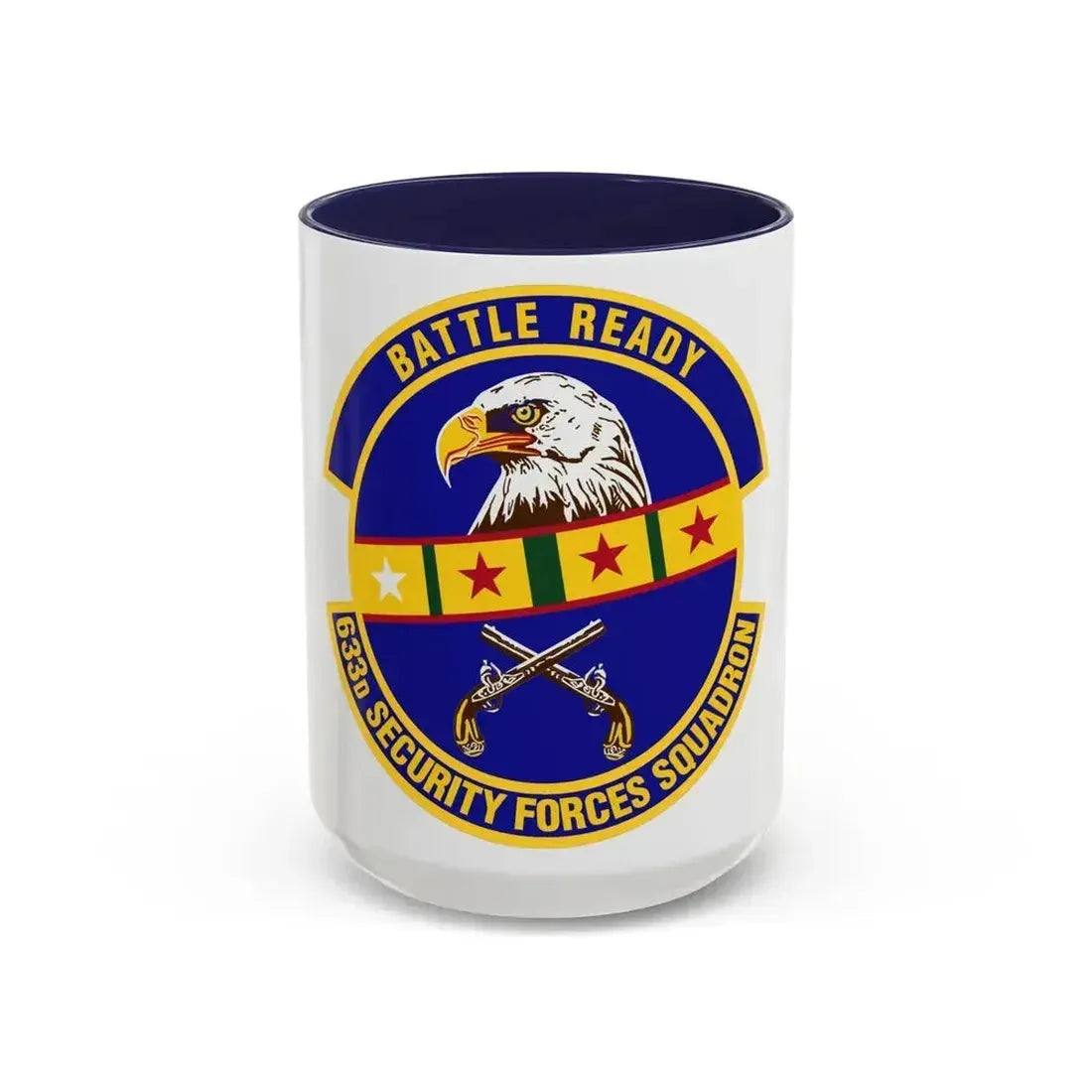 633d Security Forces Squadron (U.S. Air Force) Accent Coffee Mug 15oz Navy - Go Mug Yourself