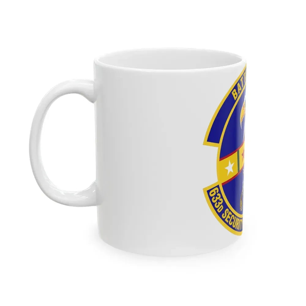 633d Security Forces Squadron (U.S. Air Force) White Coffee Mug - Go Mug Yourself