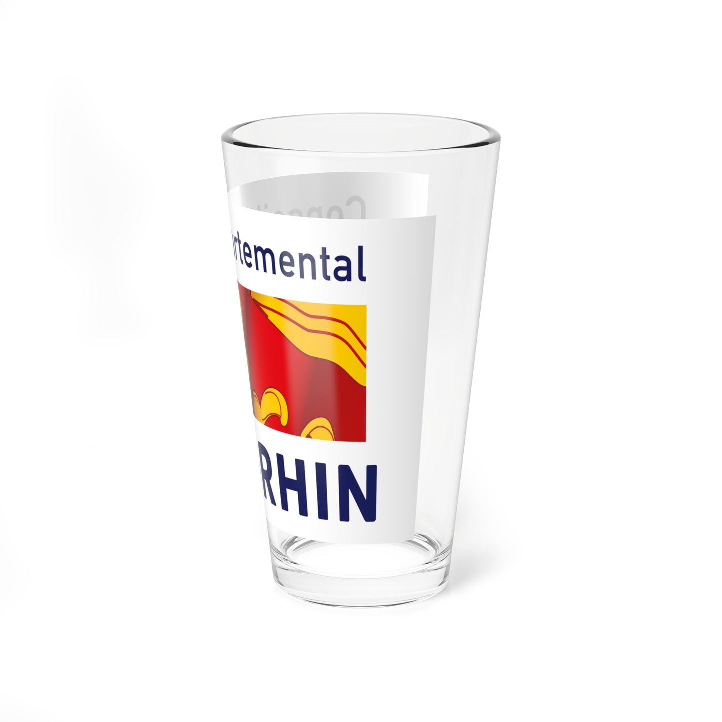 Flag of the Department of Haut-Rhin (France) Pint Glass 16oz
